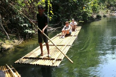 Bamboo Rafting, ATV Riding and Zip Line Tour From Phuket - Pickup, group size, and how the day timing really works