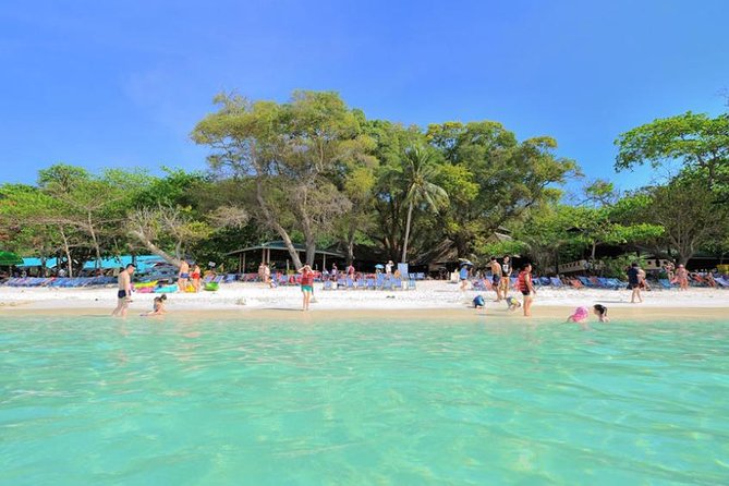 Coral Island & Racha Island Speedboat Excursion - Racha Yai and Ao Tawan Tok: talcum-powder sand in a u-shaped bay