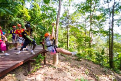 Hanuman World Phuket Round Trip Transfer Extra Zone - The Main Event: Zip Lines That Thread Through the Trees