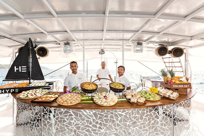 Hype Boat Club: Phuket 's Most Unique Catamaran Experience - The buffet lunch and welcome cocktail: what’s included vs. what costs extra