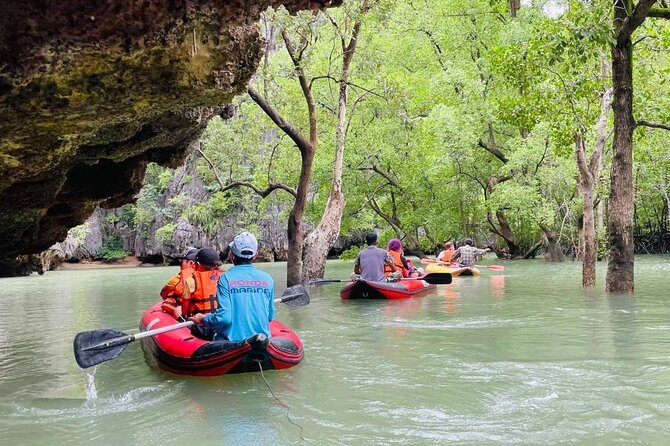 James Bond Island Day Tour with Kayaking Experience by Speed Boat from Phuket - Panyee Island on a floating restaurant: lunch with real character