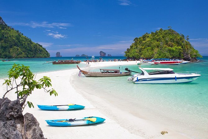 Krabi Islands by Big Boat and Speedboat from Phuket - Tub Island and the low-tide sandbank connection