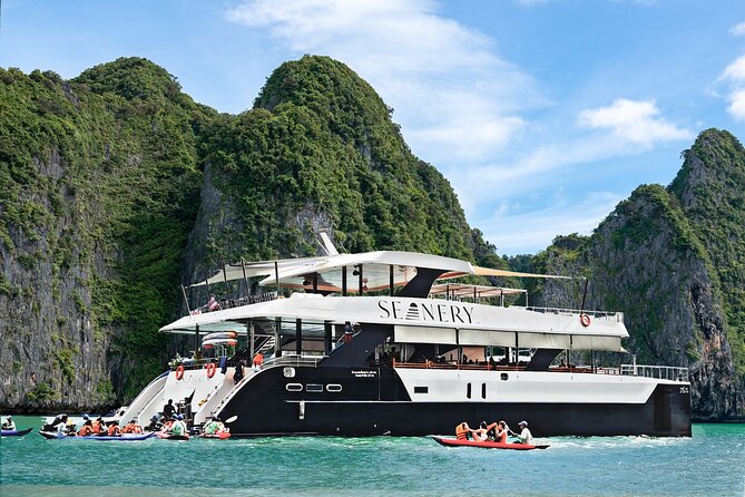 Luxury Boat to James Bond Islands with Lunch and Sunset Dinner - Luxury Catamaran Comfort: DJ Tunes, Tables, and Space Choices