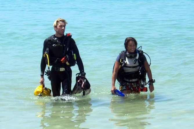 Open water scuba certifiication course with beach dives - Day Two beach training sessions (skills 1 and 2)