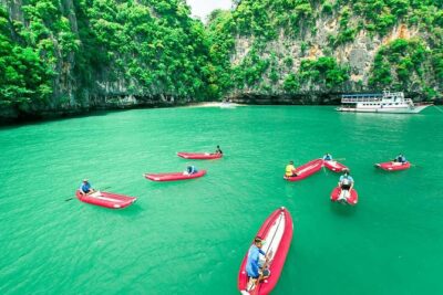 Phang Nga Bay (James Bond Island) & Monkey Cave · by Long tail Boat - Pickup from Phuket: plan for time, not just distance