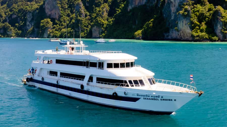 Phi Phi Island Highlights: Cruise, Snorkel & Buffet Lunch - Maya Bay stop: short, famous, and crowded by nature