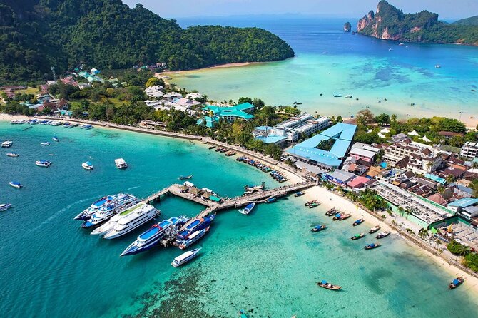 Phi Phi Islands Tour by Luxury Big Boat from Phuket - Maya Bay and Loh Samah Bay: famous cliffs, smaller quiet cove
