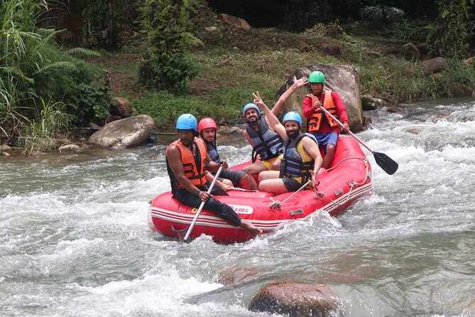 Phuket Adventure with White Water Rafting, Monkey cave and Zip Line+Optional ATV - Zipline after rafting: 150 meters of payoff