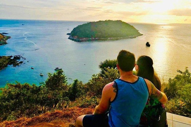 Phuket Amazing Sunset Tour : The Best Sunset, Beach & Local Food Experience - Rawai Beach at golden hour: photos, waves, and a drink break