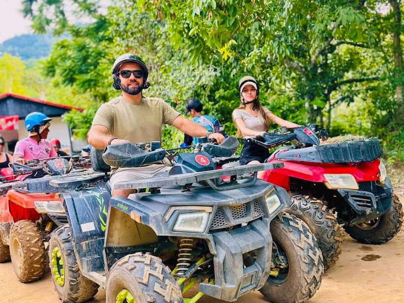 Phuket: ATV and ZipLine Adventure View Big Buddha Visit - ATV Through Phuket’s Muddy Water, Rubber Plantations, and Hills