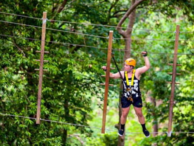 Phuket: ATV and ZipLine Adventure View Big Buddha Visit - Zipline Over the Trees: Strap, Helmet, and Real-World Safety