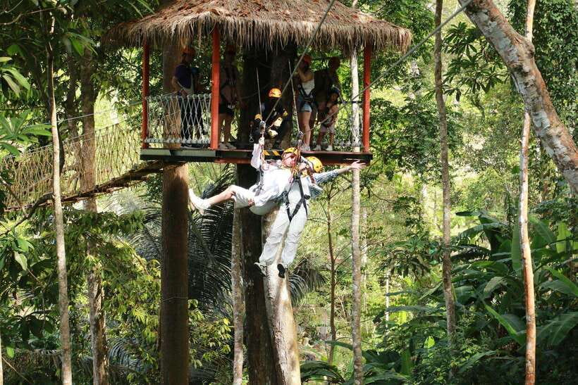 Phuket: Erawan Zipline Adventure with Ocean Views in Patong - The Line Lengths: 700-Meter Setup vs 350-Meter Runs