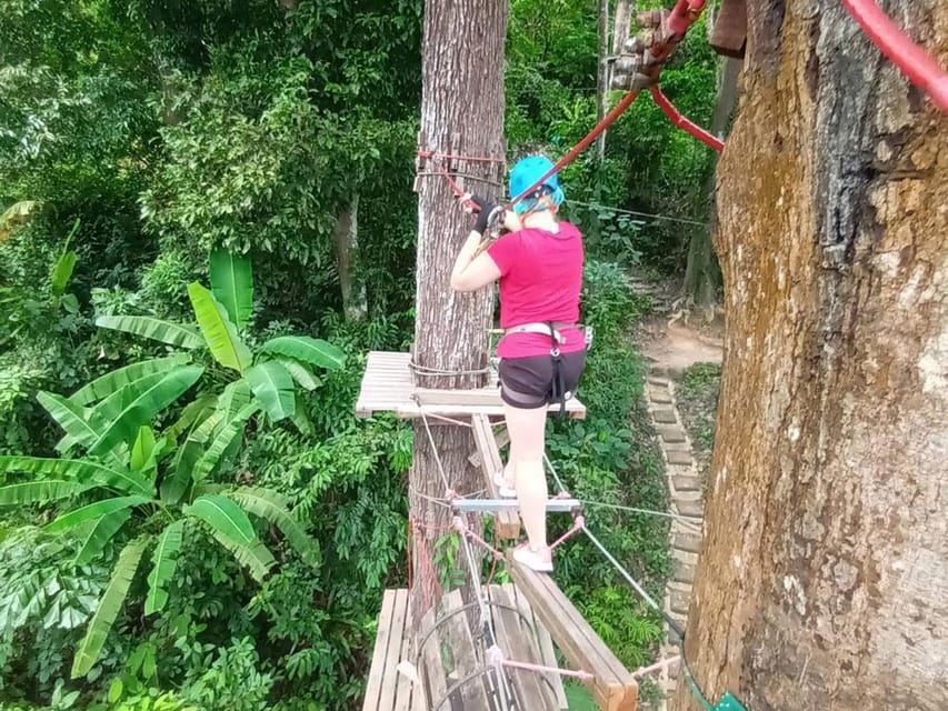 Phuket: Jungle Xtrem Adventures and Zipline Park - What Happens on the Course: Walkways, Nets, Bridges, Barrels, Ziplines, and the Return
