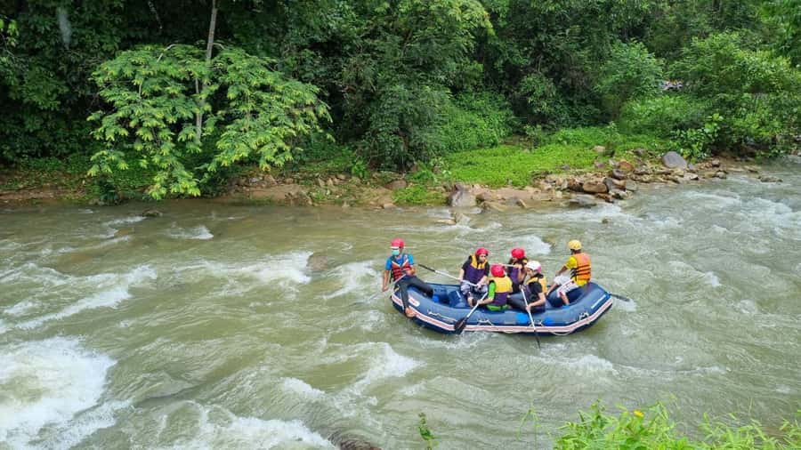 Phuket: Monkey Cave, Water Rafting, Zipline with ATV Option - Monkey Cave at Suwan Kuha Temple: reclining Buddha first, then explore