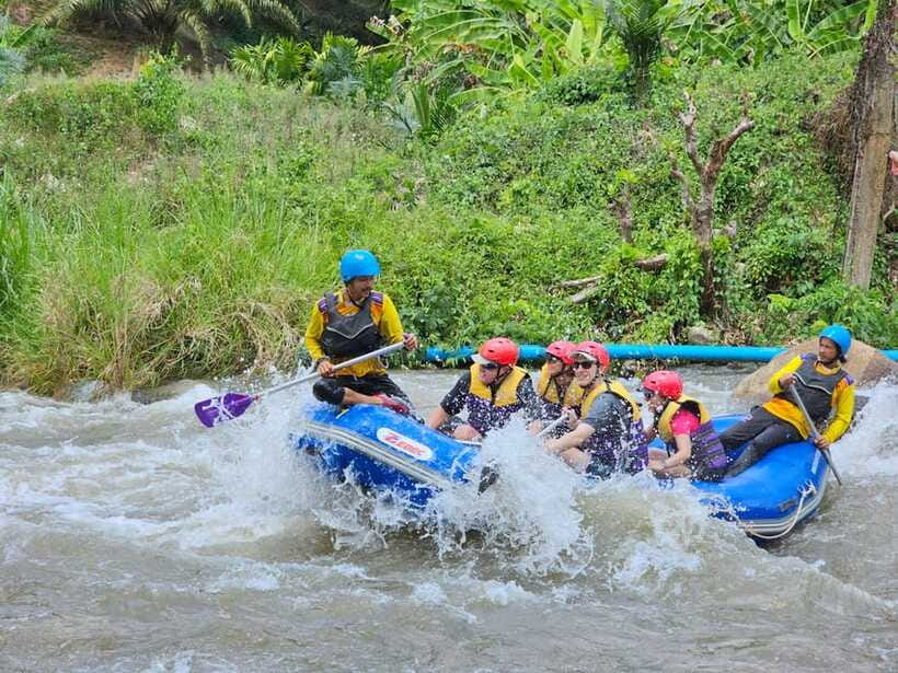 Phuket: White Water Rafting, ATV, and Zipline Adventure - White-water rafting: 5 km of Zebec rapids, plus the safety basics that matter