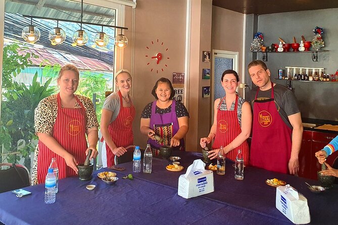 Thai Cooking Class with Market Tour in Phuket by VJ - Curry paste from scratch with mortar and pestle