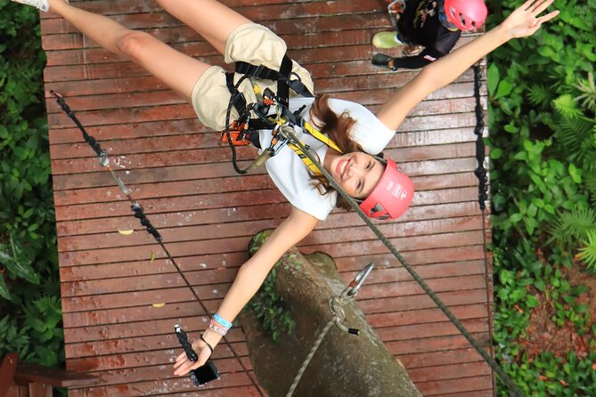 World A+ (Zipline 32 Platforms + Roller + Sky Walk with World Set Menu ) - Rainforest Sky Walk: where you catch your breath and look around