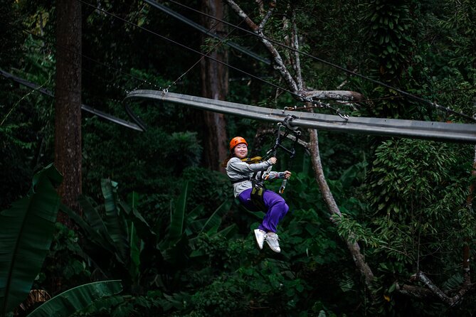 World B+ (Zipline 18 Platforms + Roller + Sky Walk with World Set Menu ) - Hanuman World Phuket: the treetop course you actually ride