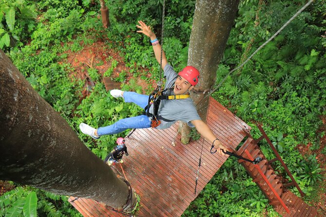 World C+ (Ziplines 10 Platforms + Roller + Sky Walk and World Set Menu ) - Abseils and Spiral Staircase: The Vertical Bits That Add Intensity